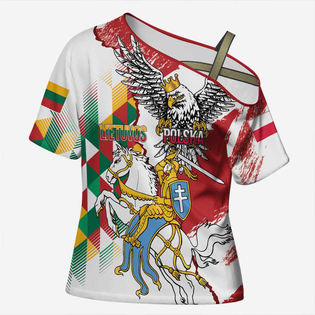 Poland-Lithuania Vytis and Royal Eagle Cross Shoulder Shirt