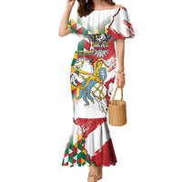 Poland-Lithuania Vytis and Royal Eagle Family Matching Mermaid Dress and Hawaiian Shirt