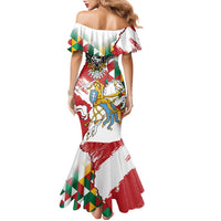 Poland-Lithuania Vytis and Royal Eagle Family Matching Mermaid Dress and Hawaiian Shirt