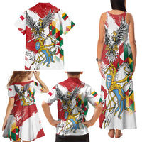Poland-Lithuania Vytis and Royal Eagle Family Matching Tank Maxi Dress and Hawaiian Shirt