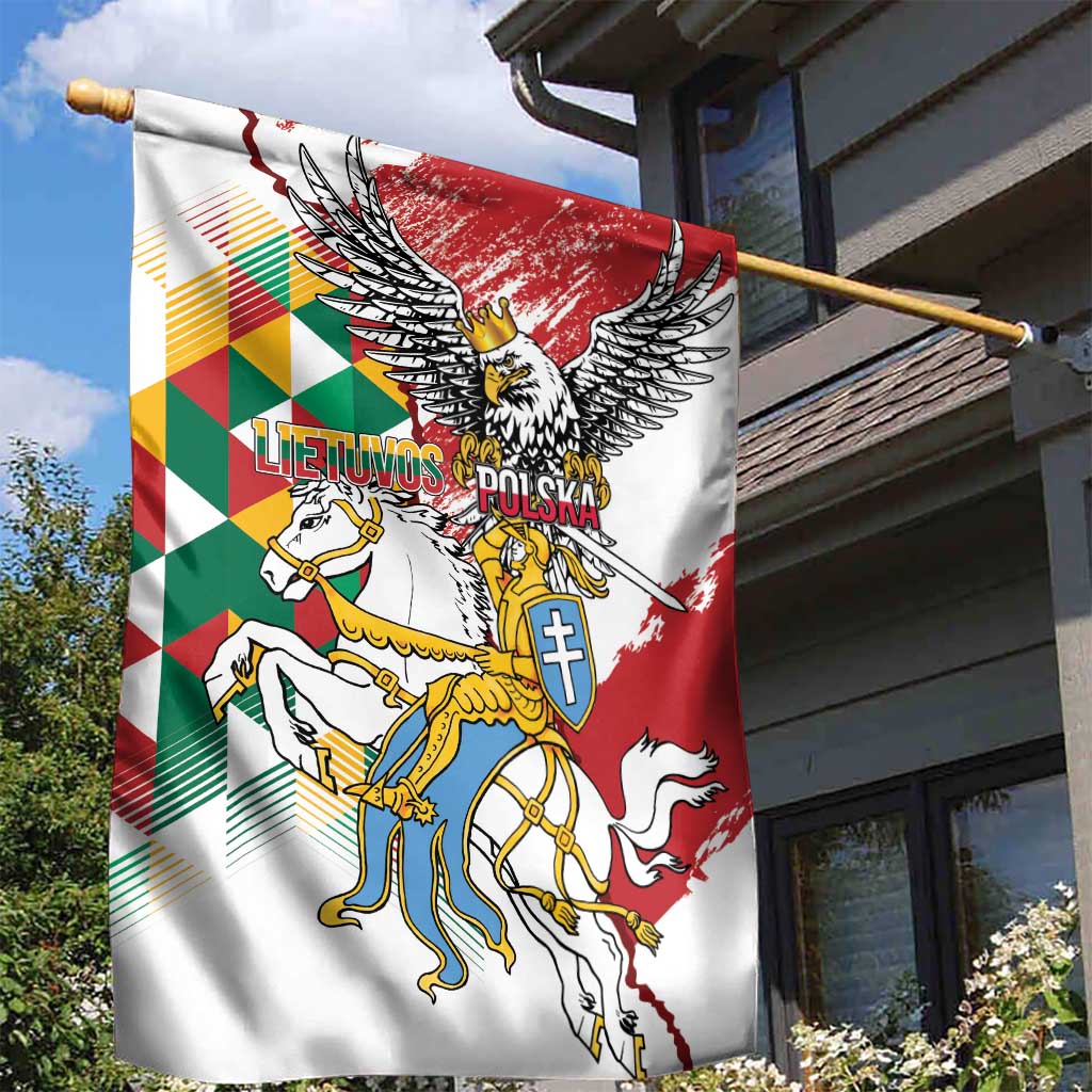 Poland-Lithuania Vytis and Royal Eagle Garden Flag