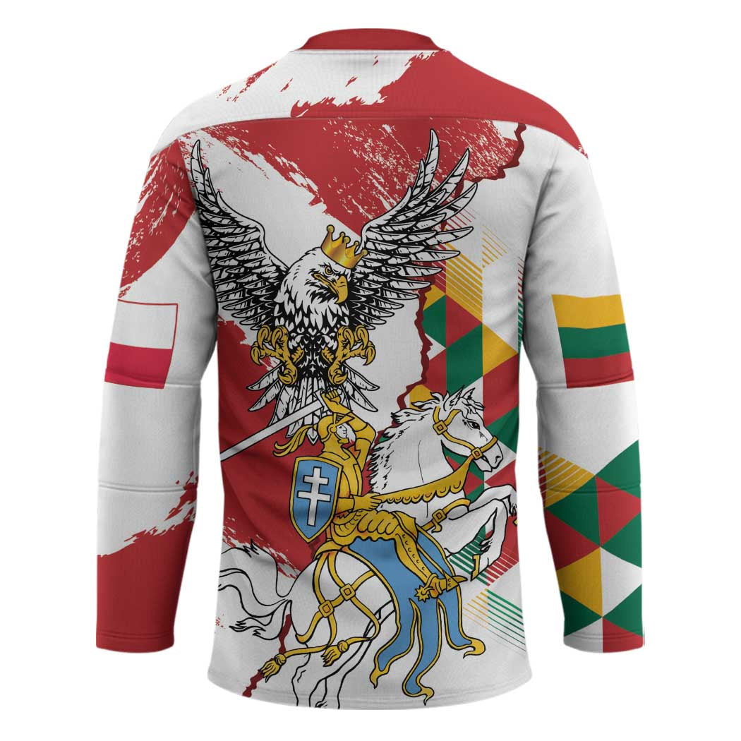 Poland-Lithuania Vytis and Royal Eagle Hockey Jersey
