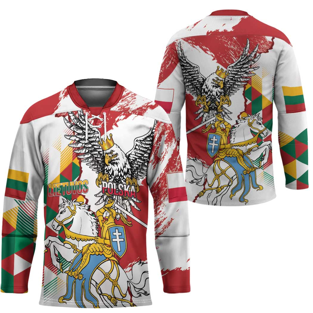 Poland-Lithuania Vytis and Royal Eagle Hockey Jersey
