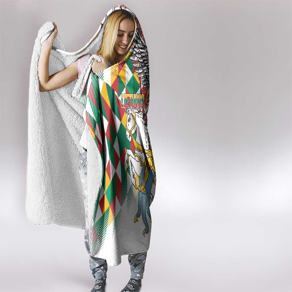 Poland-Lithuania Vytis and Royal Eagle Hooded Blanket