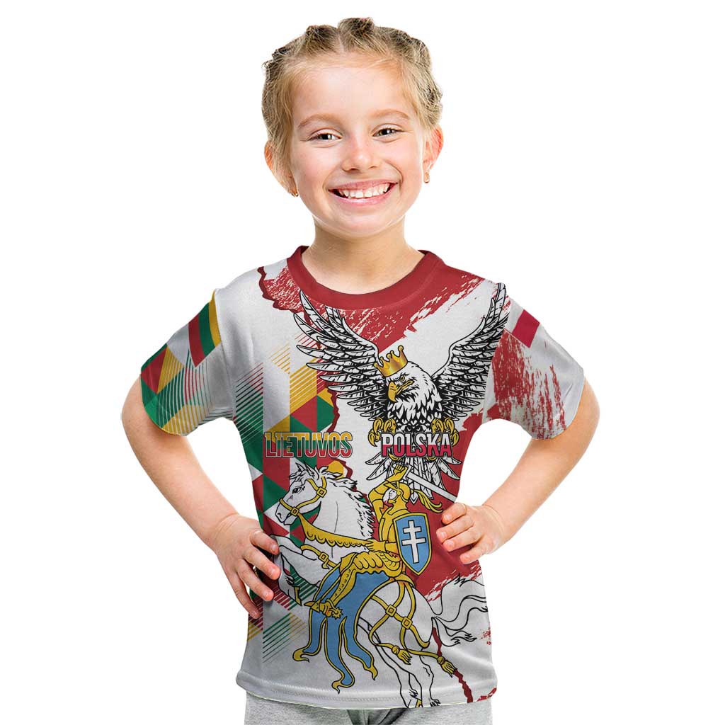 Poland-Lithuania Vytis and Royal Eagle Kid T Shirt