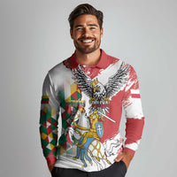 Poland-Lithuania Vytis and Royal Eagle Long Sleeve Polo Shirt