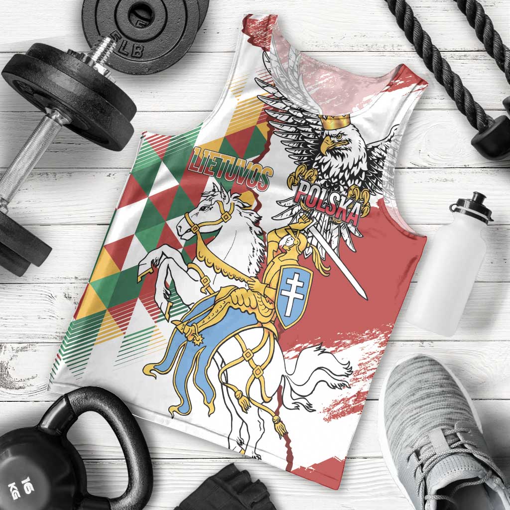 Poland-Lithuania Vytis and Royal Eagle Men Tank Top