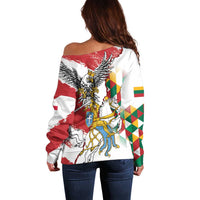 Poland-Lithuania Vytis and Royal Eagle Off Shoulder Sweater