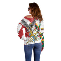 Poland-Lithuania Vytis and Royal Eagle Off Shoulder Sweater
