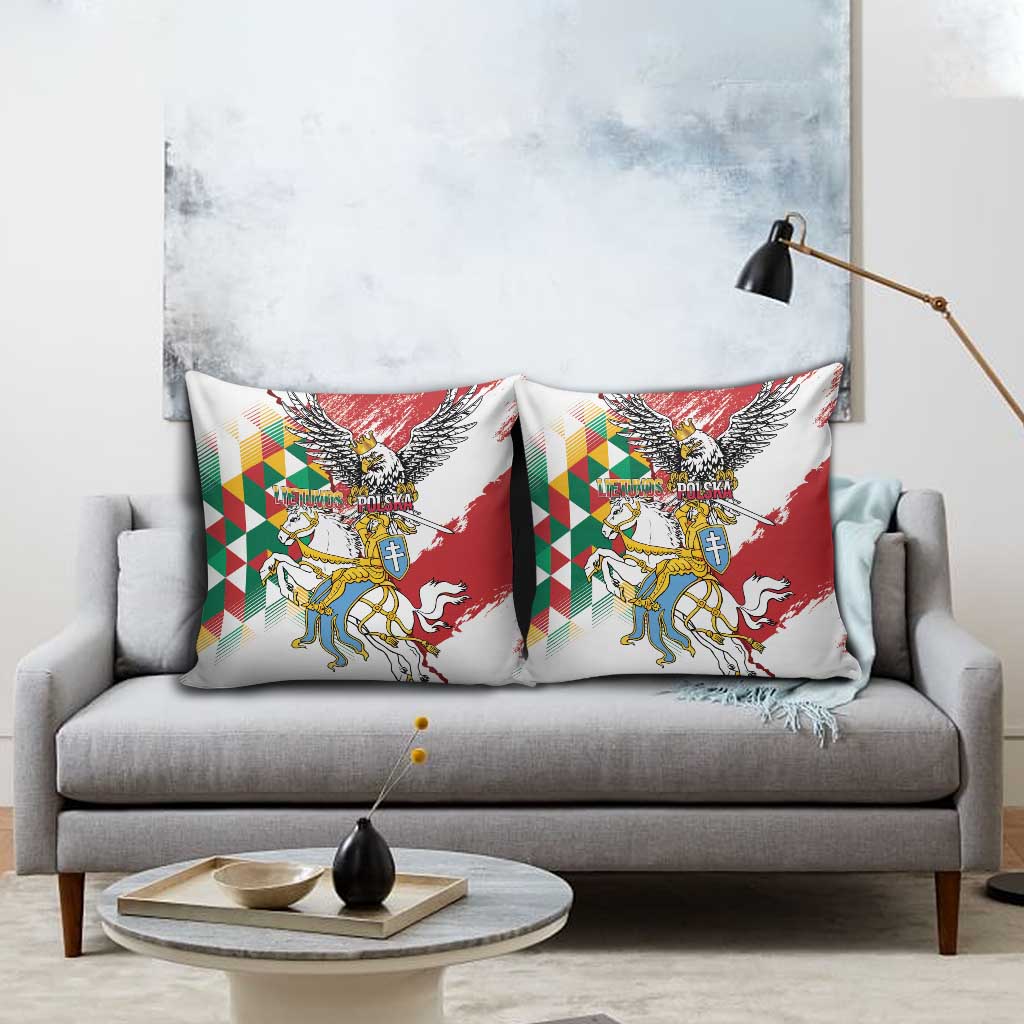 Poland-Lithuania Vytis and Royal Eagle Pillow Cover