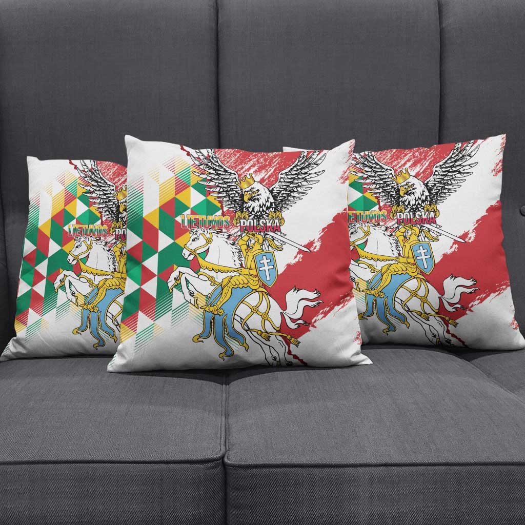 Poland-Lithuania Vytis and Royal Eagle Pillow Cover