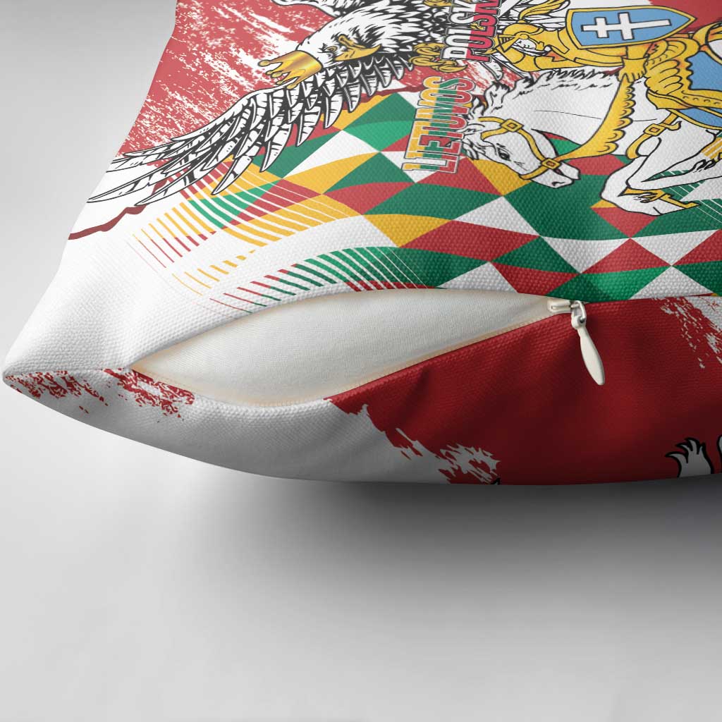 Poland-Lithuania Vytis and Royal Eagle Pillow Cover