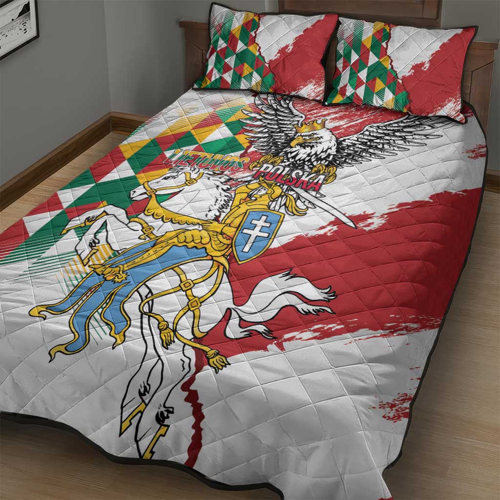 Poland-Lithuania Vytis and Royal Eagle Quilt Bed Set