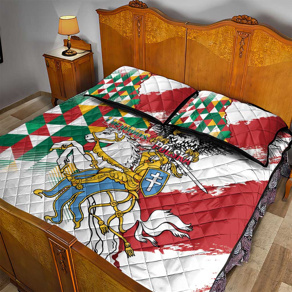 Poland-Lithuania Vytis and Royal Eagle Quilt Bed Set
