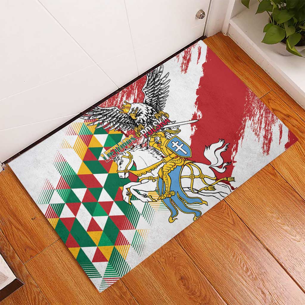 Poland-Lithuania Vytis and Royal Eagle Rubber Doormat