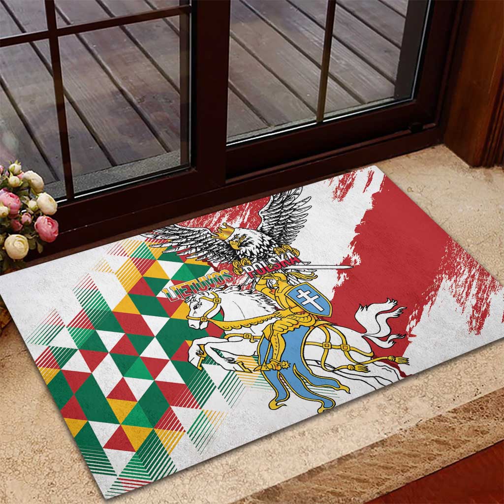 Poland-Lithuania Vytis and Royal Eagle Rubber Doormat