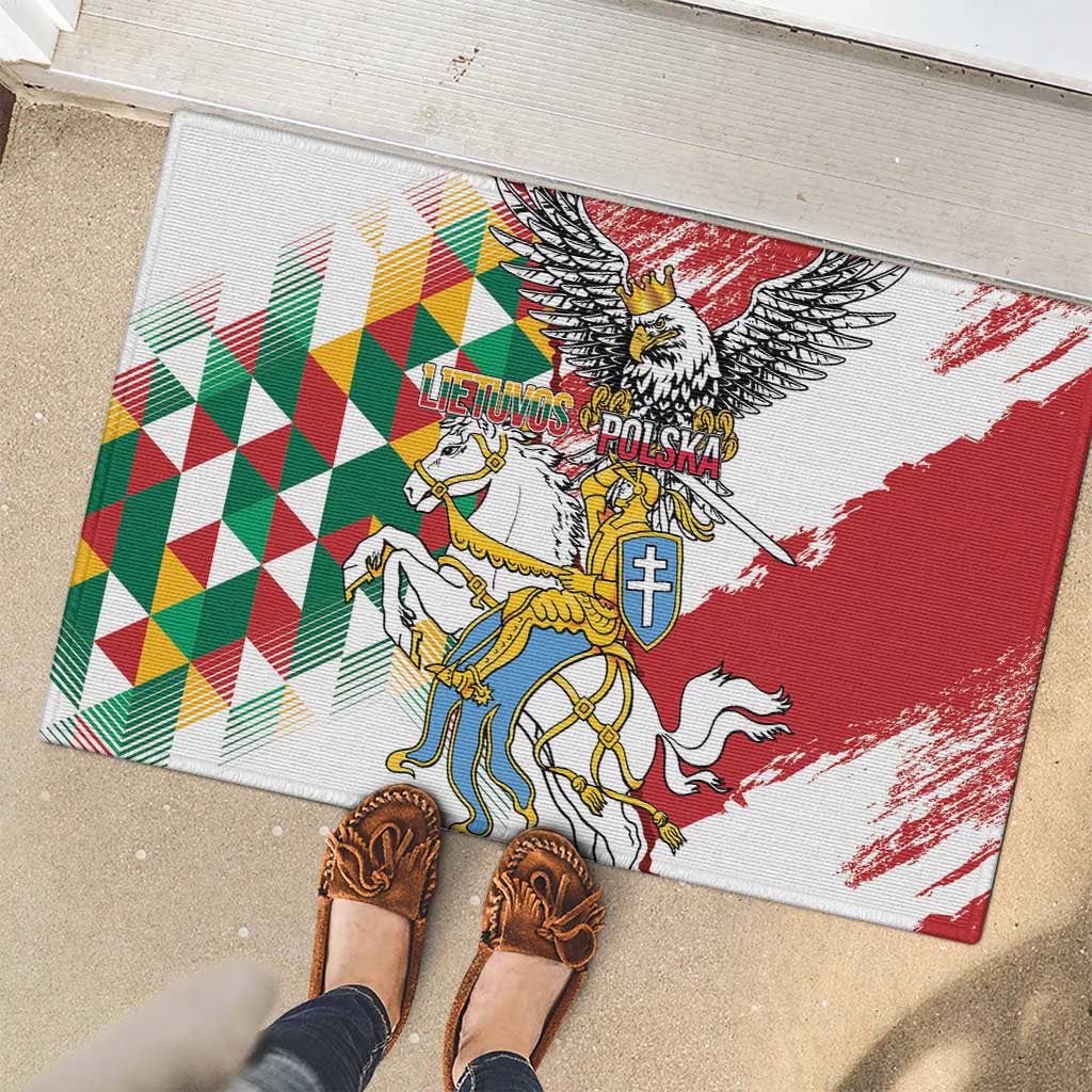 Poland-Lithuania Vytis and Royal Eagle Rubber Doormat