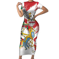 Poland-Lithuania Vytis and Royal Eagle Short Sleeve Bodycon Dress