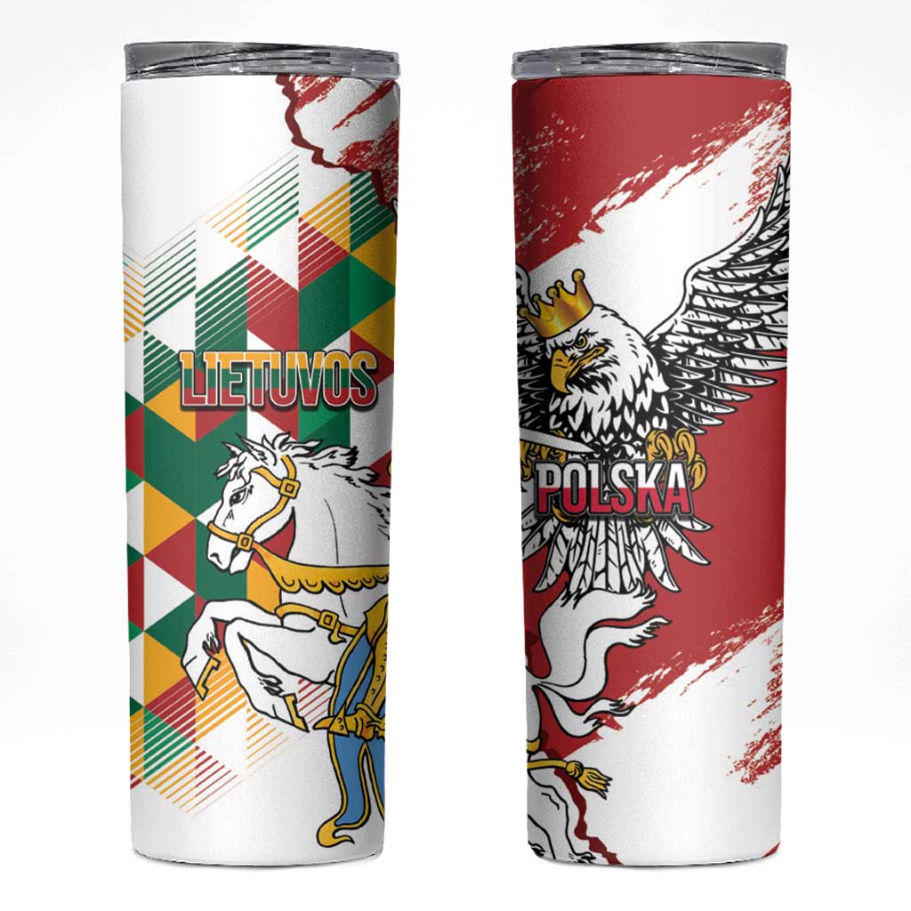 Poland-Lithuania Vytis and Royal Eagle Skinny Tumbler