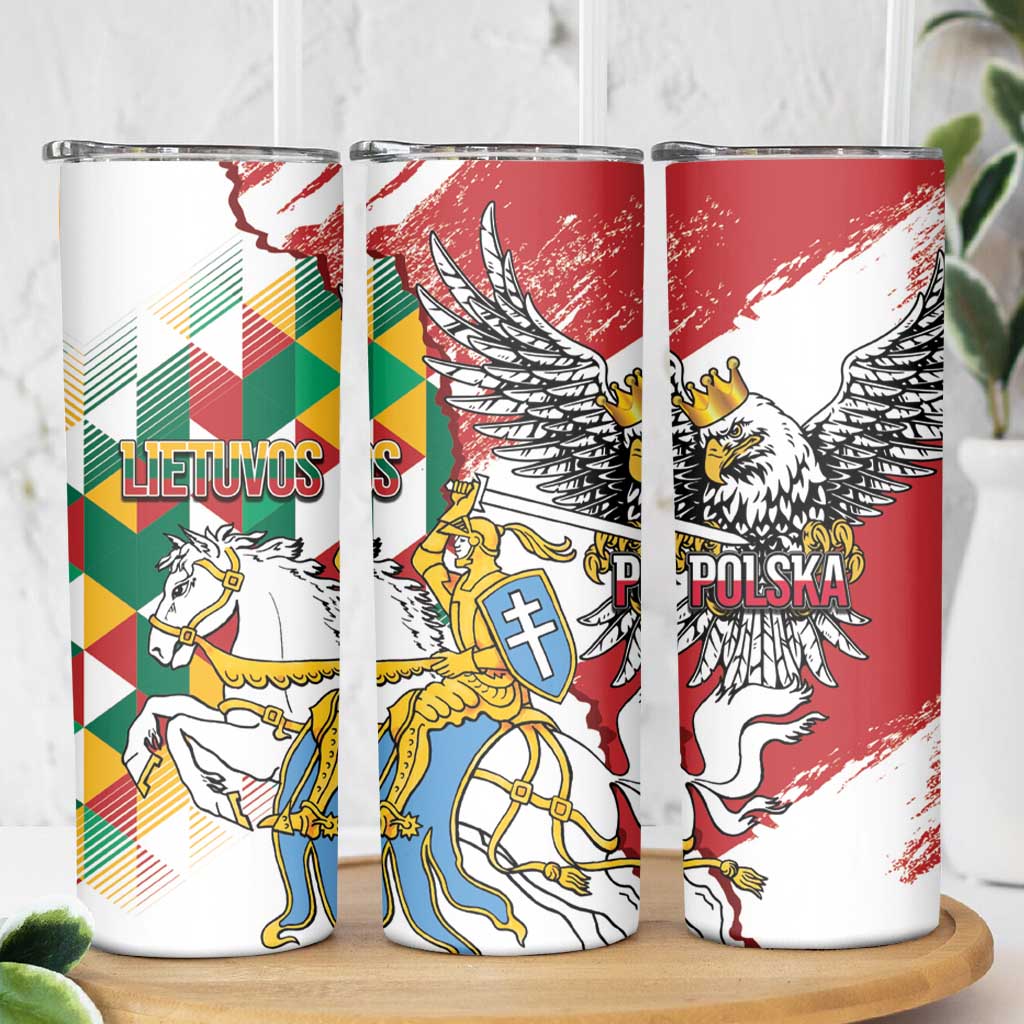 Poland-Lithuania Vytis and Royal Eagle Skinny Tumbler