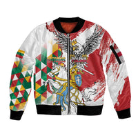 Poland-Lithuania Vytis and Royal Eagle Sleeve Zip Bomber Jacket