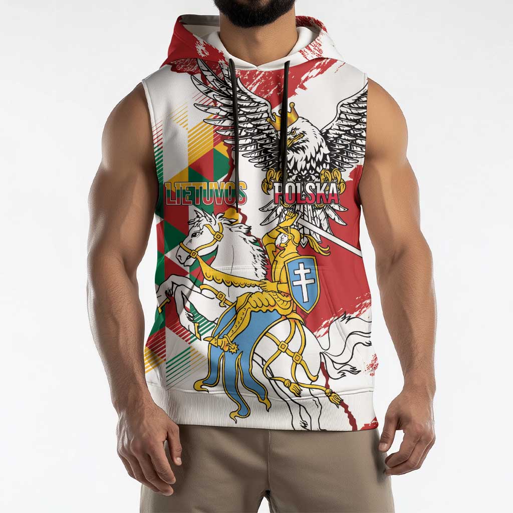Poland-Lithuania Vytis and Royal Eagle Sleeveless Hoodie