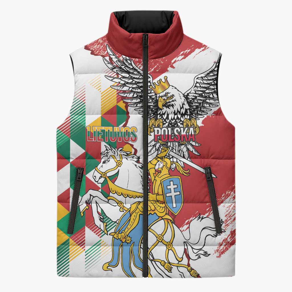 Poland-Lithuania Vytis and Royal Eagle Sleeveless Puffer Jacket