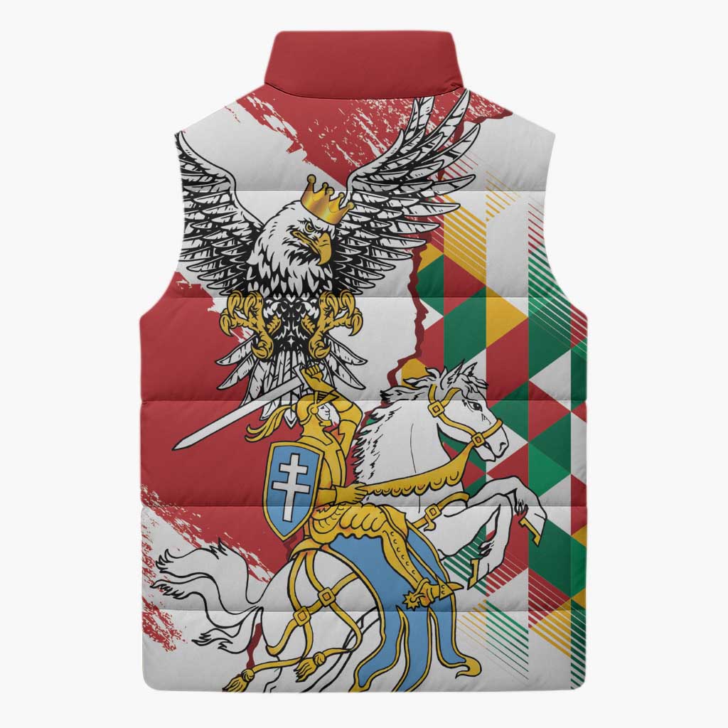 Poland-Lithuania Vytis and Royal Eagle Sleeveless Puffer Jacket