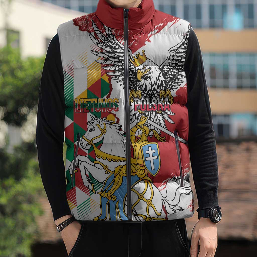 Poland-Lithuania Vytis and Royal Eagle Sleeveless Puffer Jacket