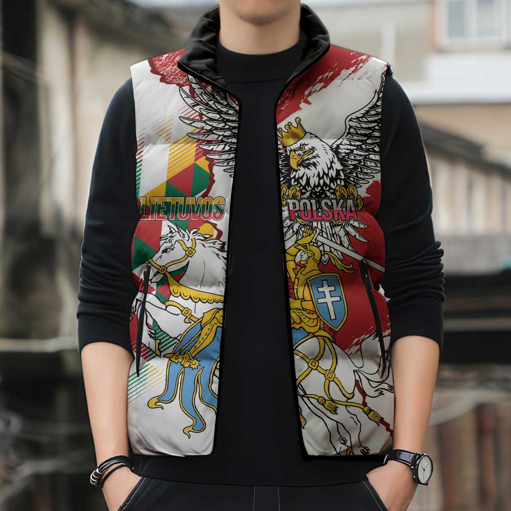 Poland-Lithuania Vytis and Royal Eagle Sleeveless Puffer Jacket