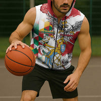 Poland-Lithuania Vytis and Royal Eagle Sleeveless Zip Hoodie