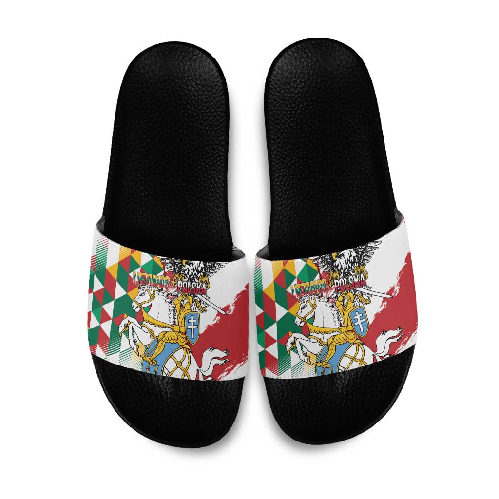 Poland-Lithuania Vytis and Royal Eagle Slide Sandals