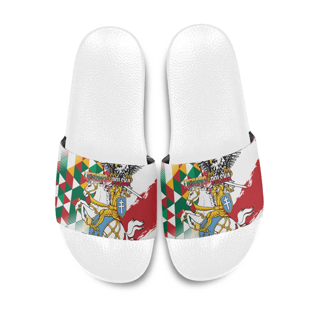 Poland-Lithuania Vytis and Royal Eagle Slide Sandals