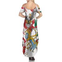 Poland-Lithuania Vytis and Royal Eagle Summer Maxi Dress
