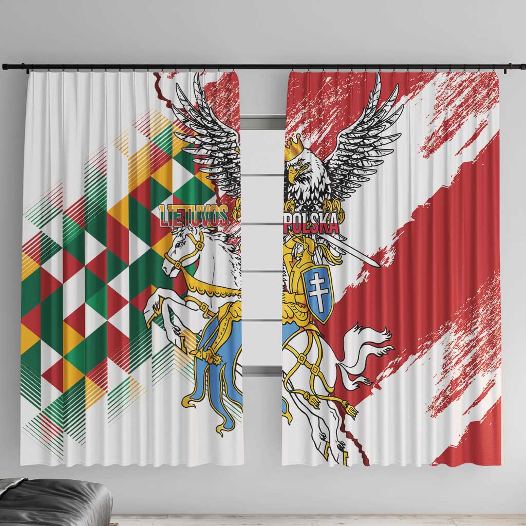 Poland-Lithuania Vytis and Royal Eagle Window Curtain