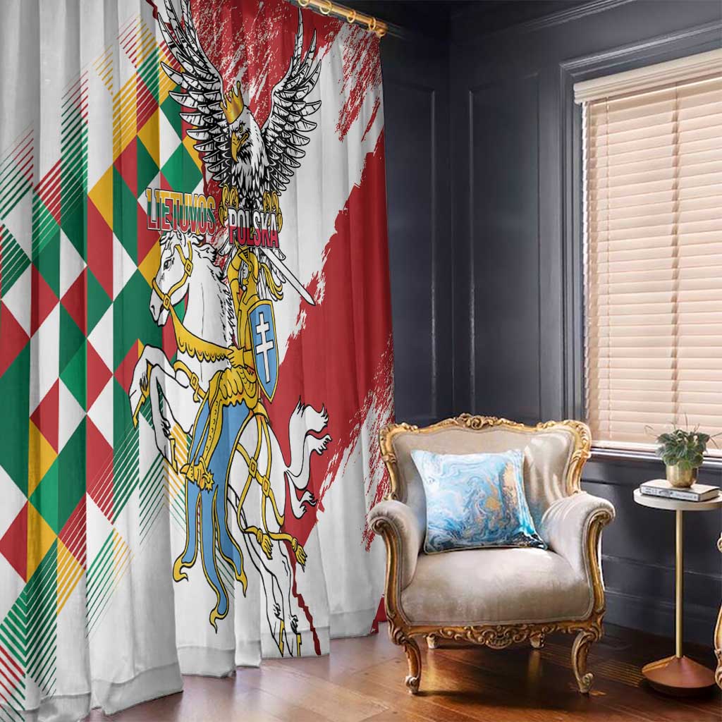 Poland-Lithuania Vytis and Royal Eagle Window Curtain