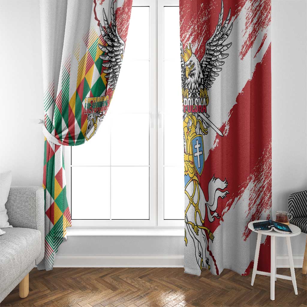 Poland-Lithuania Vytis and Royal Eagle Window Curtain