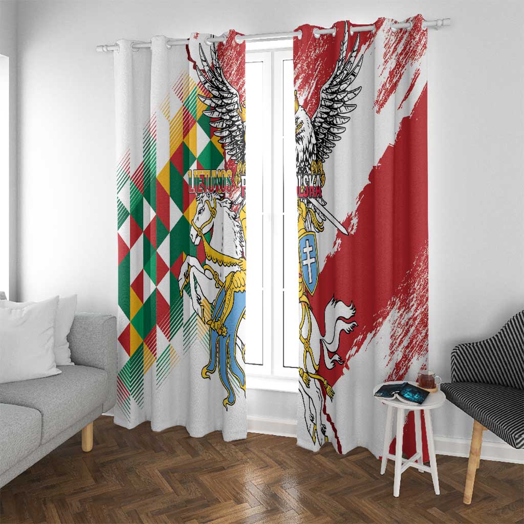 Poland-Lithuania Vytis and Royal Eagle Window Curtain