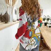 Poland-Lithuania Vytis and Royal Eagle Women Casual Shirt