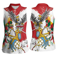 Poland-Lithuania Vytis and Royal Eagle Women Sleeveless Polo Shirt