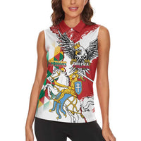 Poland-Lithuania Vytis and Royal Eagle Women Sleeveless Polo Shirt