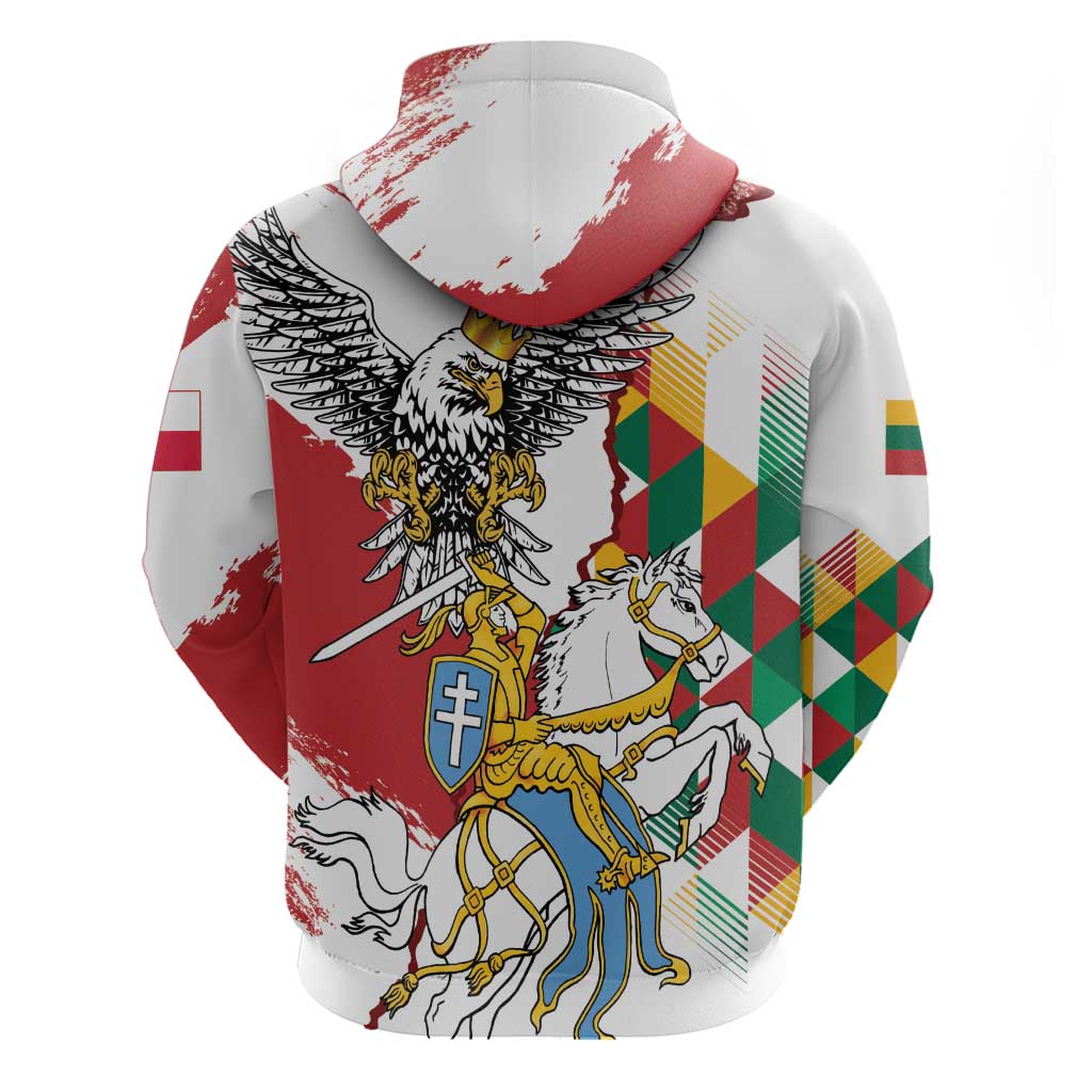 Poland-Lithuania Vytis and Royal Eagle Zip Hoodie