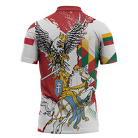 Poland-Lithuania Vytis and Royal Eagle Zipper Polo Shirt