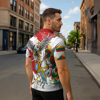 Poland-Lithuania Vytis and Royal Eagle Zipper Polo Shirt