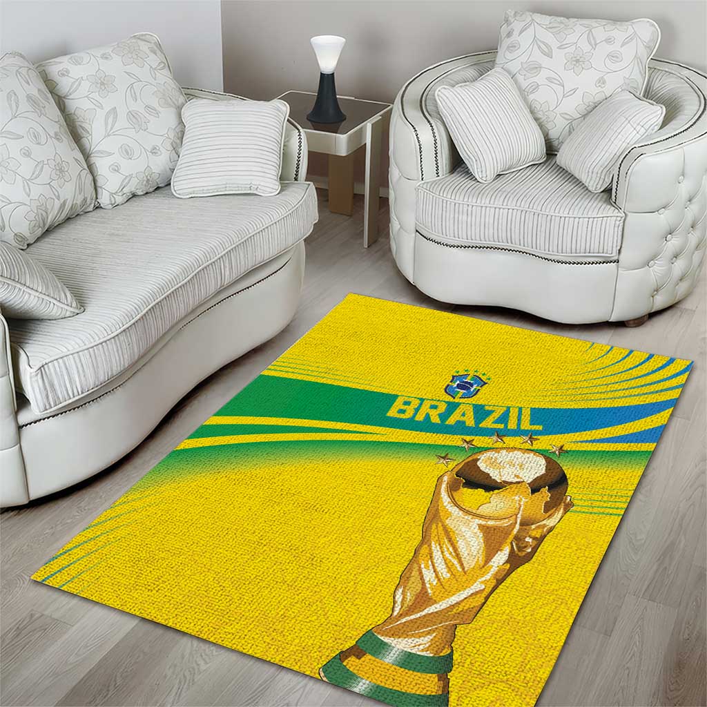 Brazil WC2026 Area Rug Pentacampeón Canaries