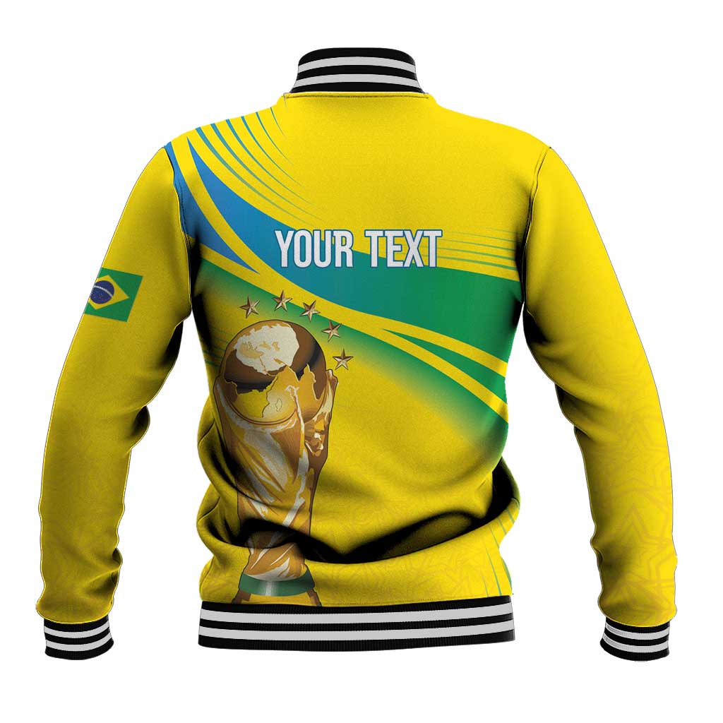 Brazil WC2026 Personalized Baseball Jacket Pentacampeón Canaries