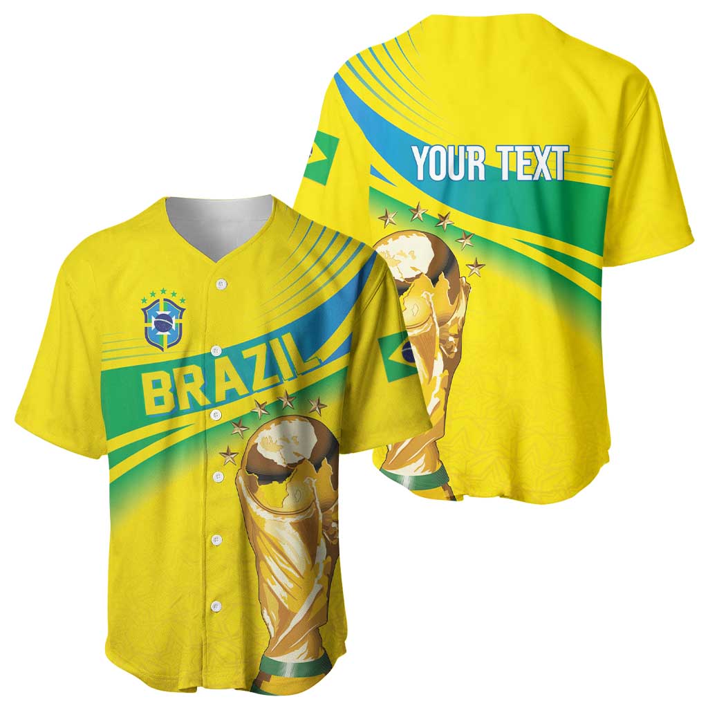 Brazil WC2026 Personalized Baseball Jersey Pentacampeón Canaries