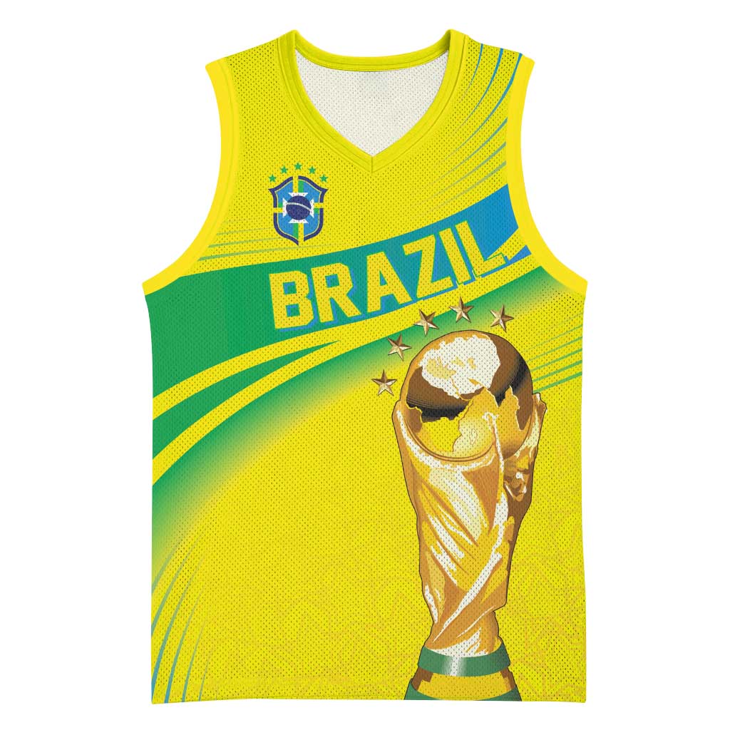 Brazil WC2026 Personalized Basketball Jersey Pentacampeón Canaries