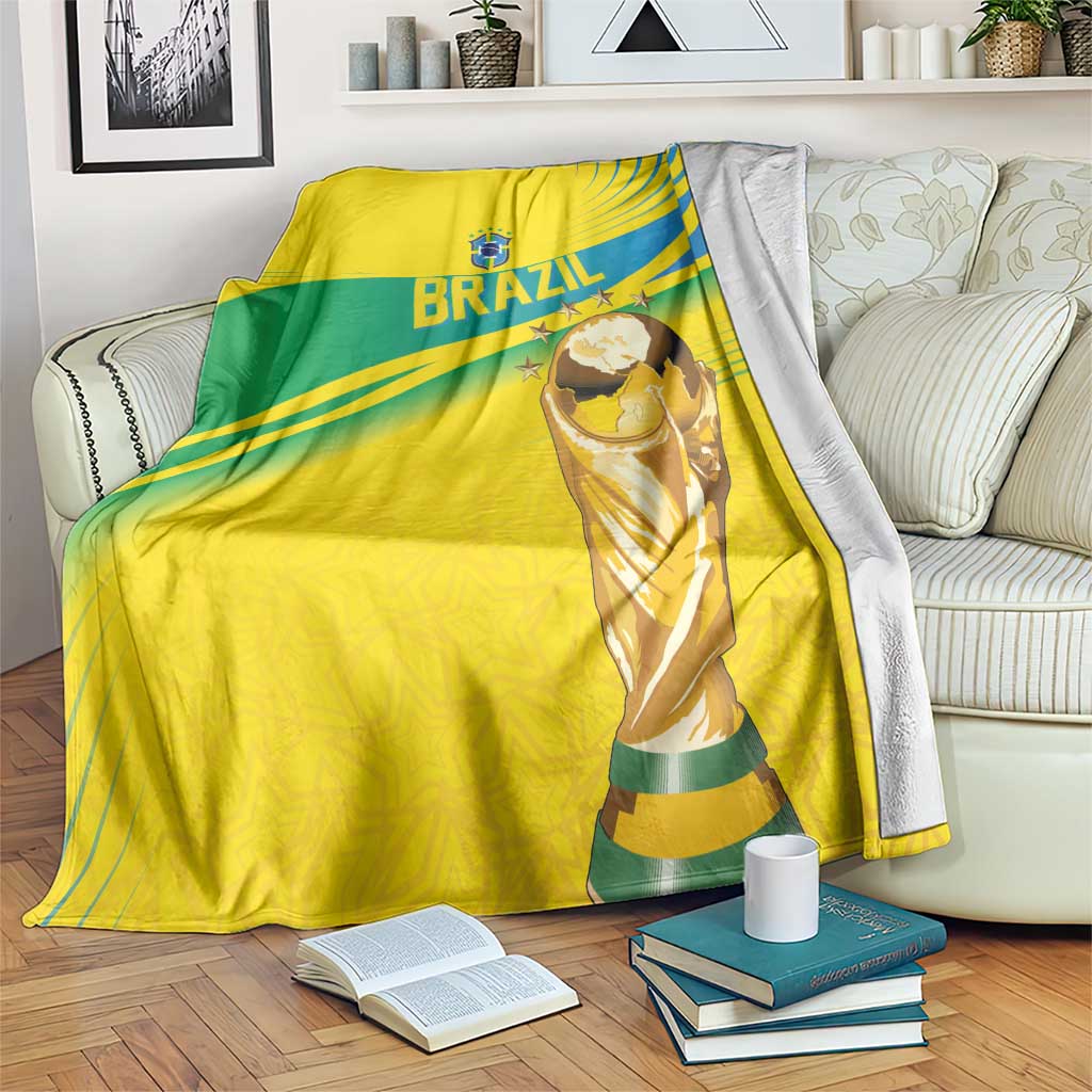 Brazil WC2026 Blanket Pentacampeón Canaries