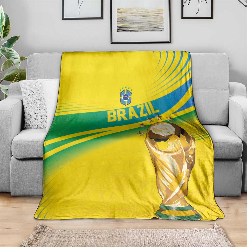 Brazil WC2026 Blanket Pentacampeón Canaries